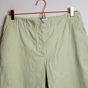 💥Chico's Light Green/White Pinstripe Pants